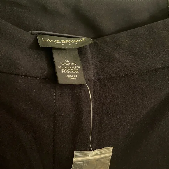 NWT Lane Bryant Classic Houston Trouser Pant. Navy blue. Size 16. - Picture 2 of 6